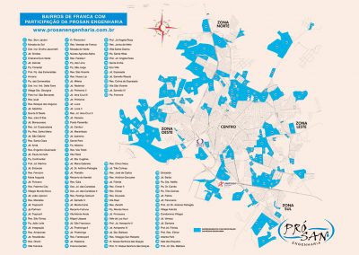 Bairros de Franca com a participação da Pró San